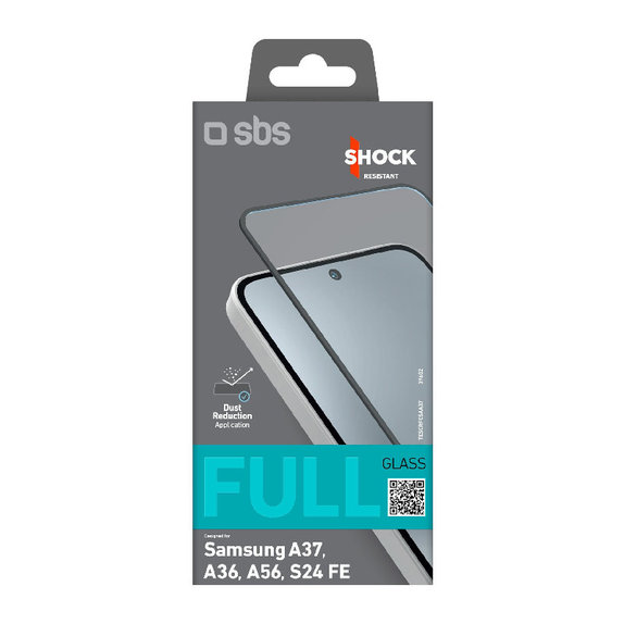 SBS - Kaljeno Staklo Full Cover za Samsung Galaxy A37, A36, A56, S24 FE, crno