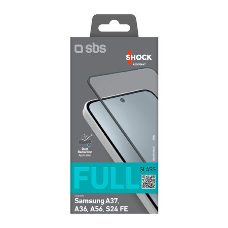 SBS - Kaljeno Staklo Full Cover za Samsung Galaxy A37, A36, A56, S24 FE, crno