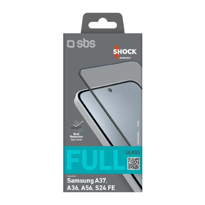 SBS - Kaljeno Staklo Full Cover za Samsung Galaxy A37, A36, A56, S24 FE, crno