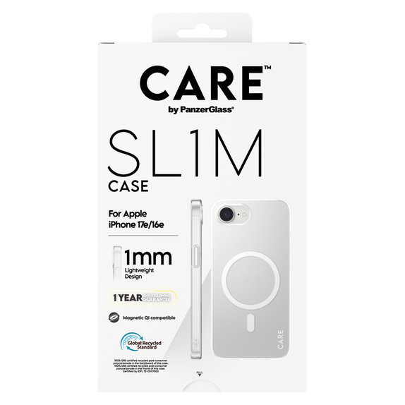 Maska SL1M s MagSAFE by PanzerGlass za iPhone 17e/16e, Prozirna, PanzerGlass