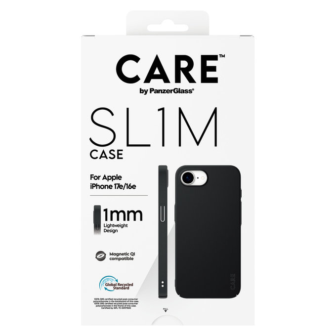 Maska SL1M s MagSAFE by PanzerGlass za iPhone 17e/16e, Crna, PanzerGlass