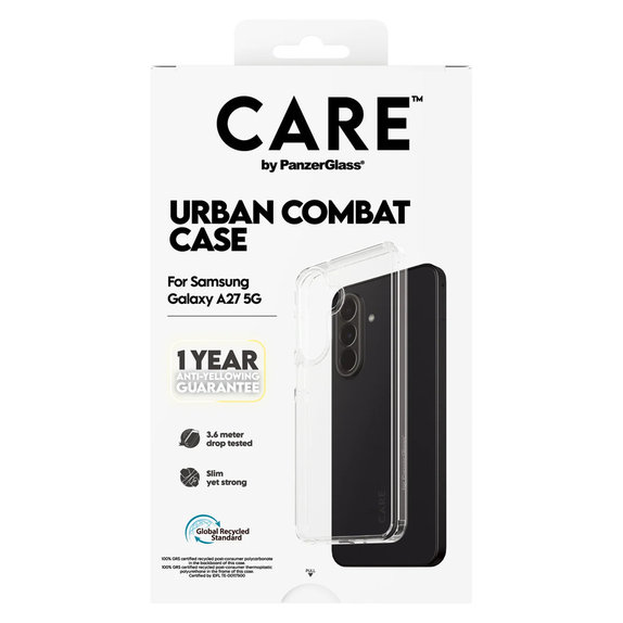 Maska Urban Combat za Samsung Galaxy A27, Prozirna, PanzerGlass