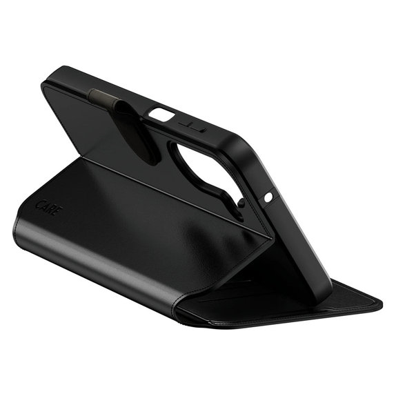 Maska Wallet Kickstand za Samsung Galaxy A27, Crna, PanzerGlass