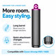 Dugi nastavak za kovrčanje za Dyson Airwrap HS01, HS05, 40 mm, Nickel / Fuchsia