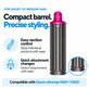 Kratki nastavak za kovrčanje za Dyson Airwrap HS01, HS05, 40 mm, Nickel / Fuchsia