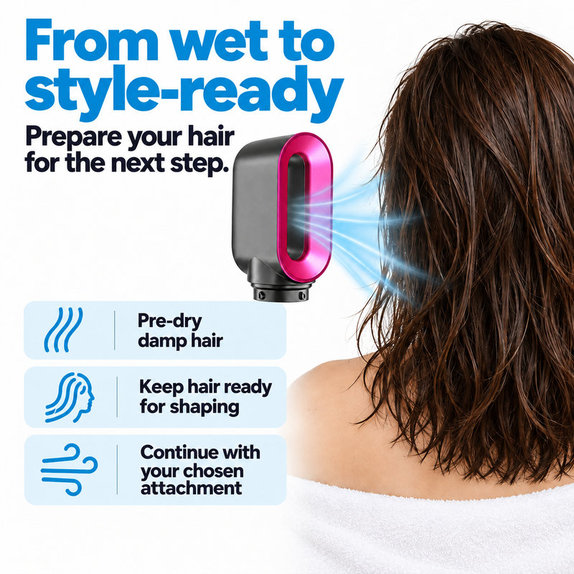 Nastavak za brzo sušenje za Dyson Airwrap HS01, HS05, Iron / Fuchsia