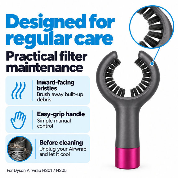 Četkica za čišćenje filtra za Dyson Airwrap HS01, HS05