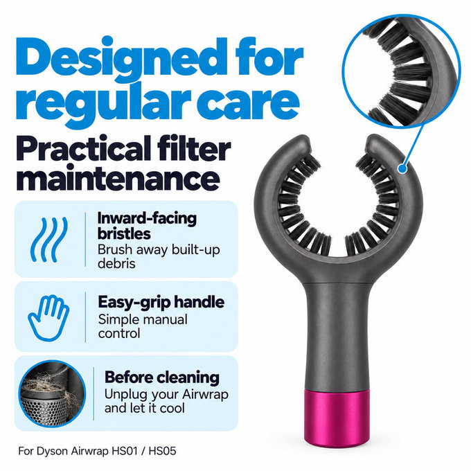 Četkica za čišćenje filtra za Dyson Airwrap HS01, HS05