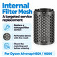 Unutarnja mrežica filtra za Dyson Airwrap HS01, HS05