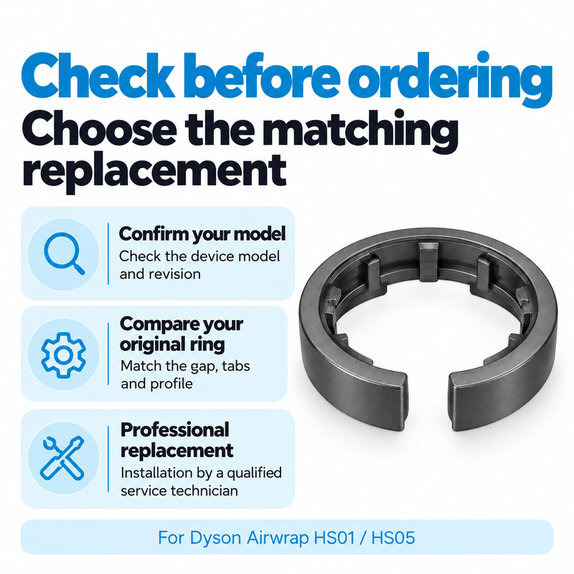 Prsten za zaključavanje nastavka za Dyson Airwrap HS01, HS05