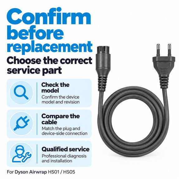 Kabel za napajanje za Dyson Airwrap HS01, HS05