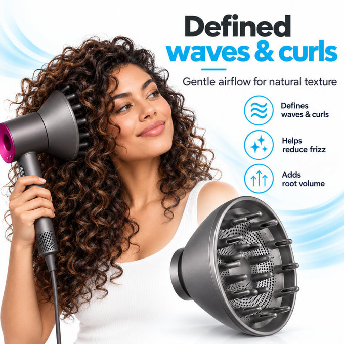 Difuzor za Dyson Supersonic HD01, HD03, HD07, HD15, HD16, Iron / Fuchsia