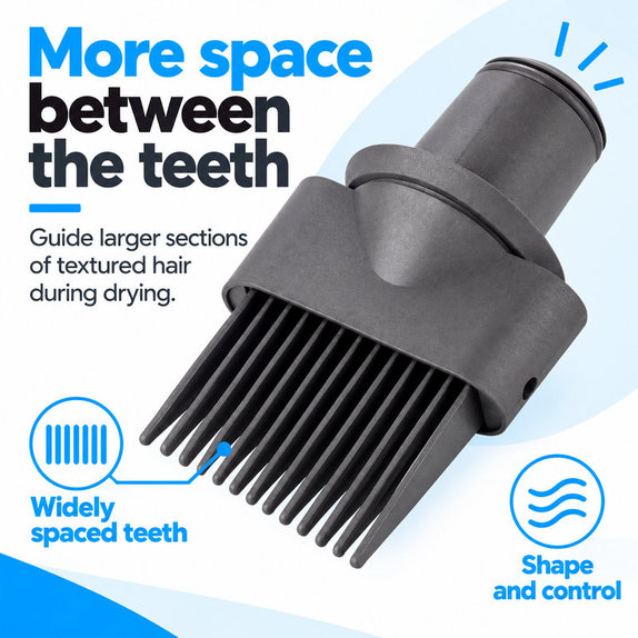 Češalj sa širokim zupcima za Dyson Supersonic HD01, HD03, HD07, HD15, HD16
