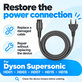 Kabel za napajanje za Dyson Supersonic HD01, HD03, HD07, HD15, HD16