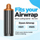 Kratki nastavak za kovrčanje za Dyson Airwrap HS01, HS05, 40 mm, Nickel / Copper