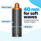 Kratki nastavak za kovrčanje za Dyson Airwrap HS01, HS05, 40 mm, Nickel / Copper