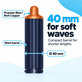 Kratki nastavak za kovrčanje za Dyson Airwrap HS01, HS05, 40 mm, Prussian Blue / Rich Copper