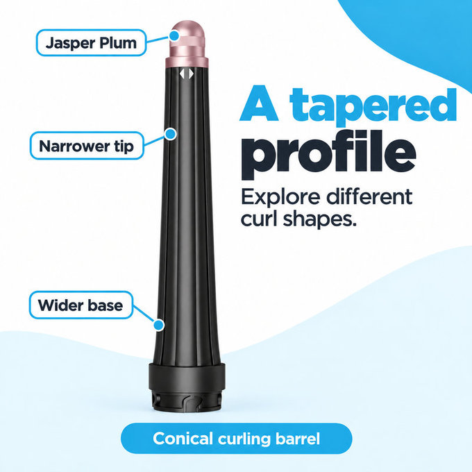 Konusni nastavak za kovrčanje za Dyson Airwrap HS05, Jasper Plum