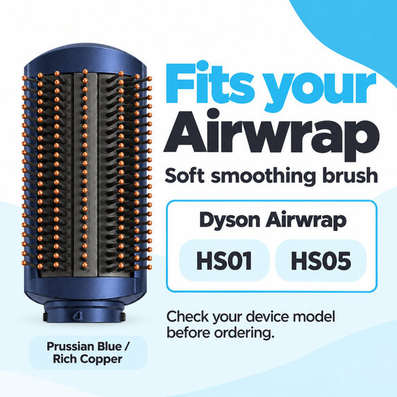 Mekana četka za zaglađivanje za Dyson Airwrap HS01, HS05, Prussian Blue / Rich Copper