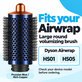 Velika okrugla četka za volumen za Dyson Airwrap HS01, HS05, Prussian Blue / Rich Copper