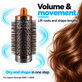 Srednja okrugla četka za volumen za Dyson Airwrap HS01, HS05, Nickel / Copper