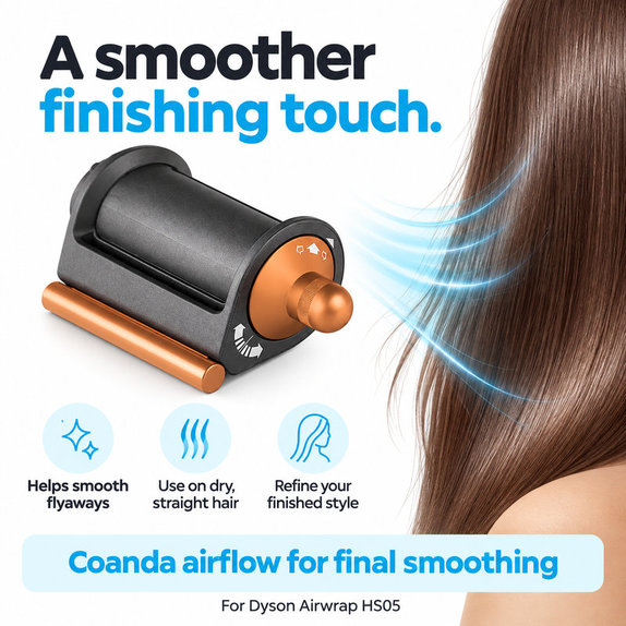 Coanda nastavak za zaglađivanje i sušenje za Dyson Airwrap HS05, Nickel / Copper