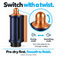 Coanda nastavak za zaglađivanje i sušenje za Dyson Airwrap HS05, Prussian Blue / Rich Copper