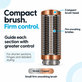 Mala čvrsta četka za zaglađivanje za Dyson Airwrap HS01, HS05, HS08, Nickel / Copper