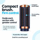 Mala čvrsta četka za zaglađivanje za Dyson Airwrap HS01, HS05, HS08, Prussian Blue / Rich Copper