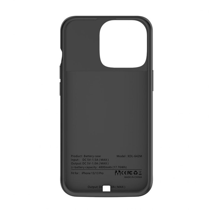 Powerbank Powercase 4800mAh za iPhone 13 / 13 Pro, crna, Tech-Protect