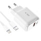 Mrežni punjač C20W 2-PORT PD 20W / QC3.0 + Lightning Cable, bijela, Tech-Protect