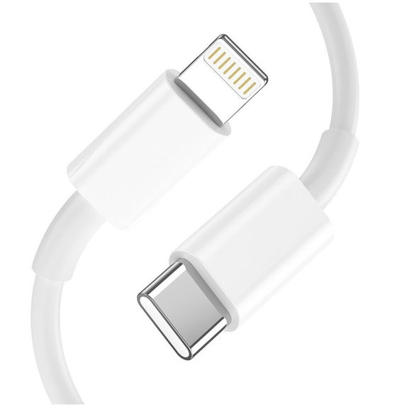 Mrežni punjač C20W 2-PORT PD 20W / QC3.0 + Lightning Cable, bijela, Tech-Protect