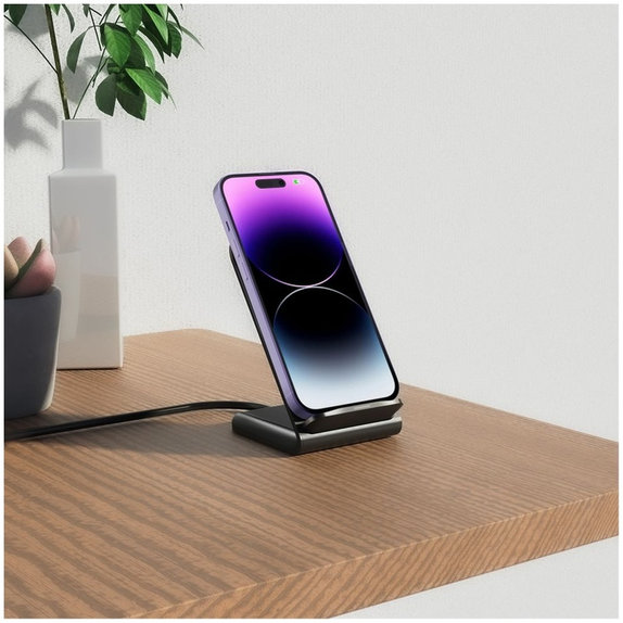 Bežični punjač QI15W-S2 15W, crna, Tech-Protect