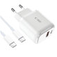 Mrežni punjač C20W 2-PORT PD 20W / QC3.0 + USB-C Cable, bijela, Tech-Protect