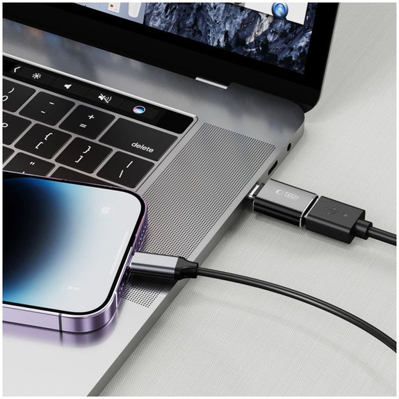 Adapter Ultraboost USB-C To USB OTG, crna, Tech-Protect