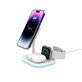 Bežični punjač QI15W-A27 3IN1 Magnetic MagSafe, bijela, Tech-Protect