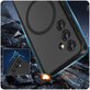 Maskica MagMat MagSafe za Samsung S24, Matte Black, Tech-Protect
