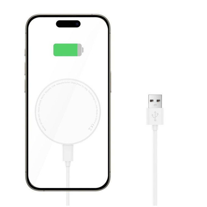 Bežični punjač QI15W-A33 Magnetic MagSafe, bijela, Tech-Protect
