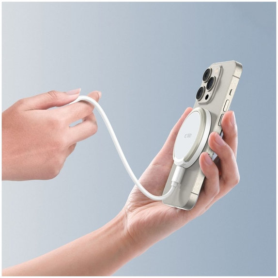 Bežični punjač QI15W-A33 Magnetic MagSafe, bijela, Tech-Protect
