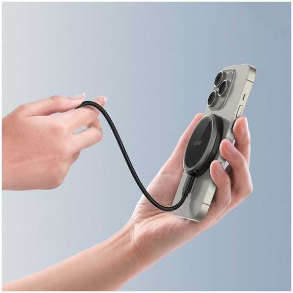 Bežični punjač QI15W-A33 Magnetic MagSafe, crna, Tech-Protect