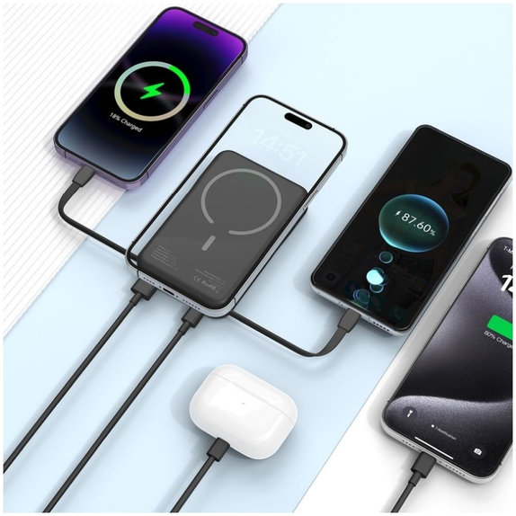 Powerbank PB31 Lifemag MagSafe 10000mAh, crna, Tech-Protect