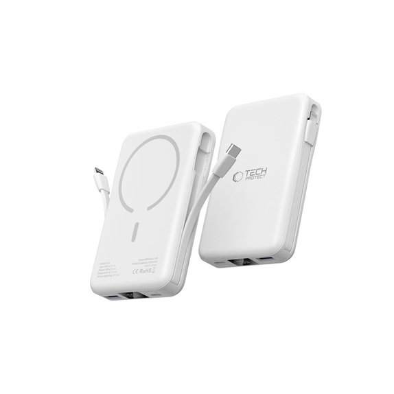 Powerbank PB31 Lifemag MagSafe 10000mAh, bijela, Tech-Protect