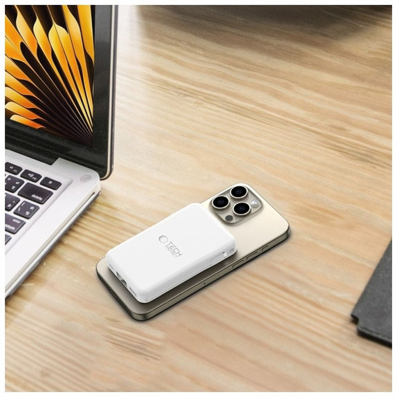 Powerbank PB31 Lifemag MagSafe 10000mAh, bijela, Tech-Protect