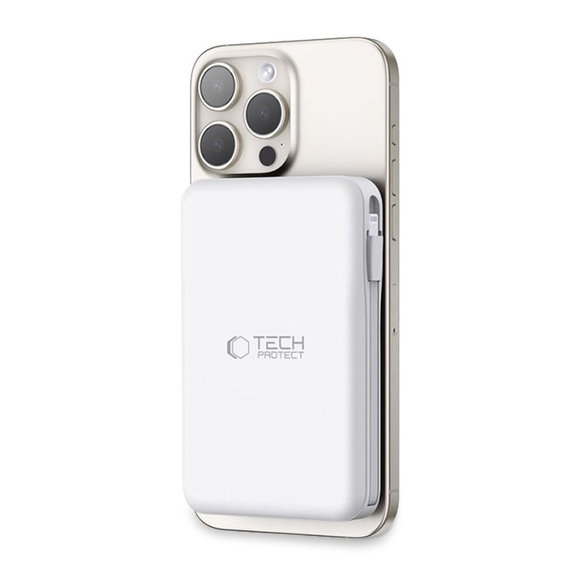Powerbank PB31 Lifemag MagSafe 10000mAh, bijela, Tech-Protect