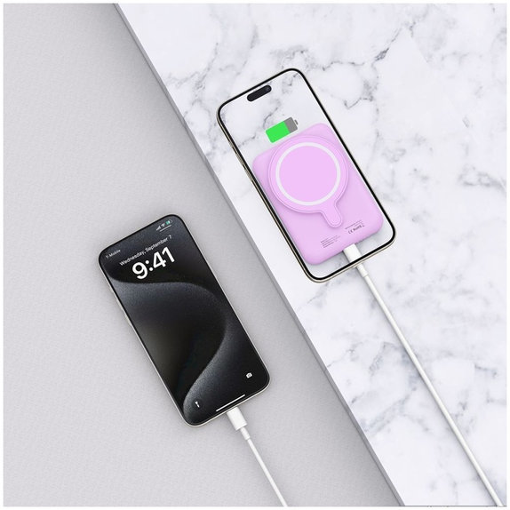 Powerbank PB10 Lifemag MagSafe 5000mAh, Lilac, Tech-Protect