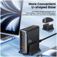 Mrežni punjač DC80W-GAN 6-PORT PD 80W / QC3.0, crna, Tech-Protect