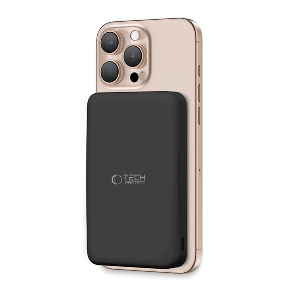 Powerbank PB24 Lifemag Qi2 MagSafe 10000mAh, crna, Tech-Protect