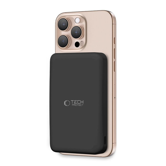 Powerbank PB24 Lifemag Qi2 MagSafe 10000mAh, crna, Tech-Protect