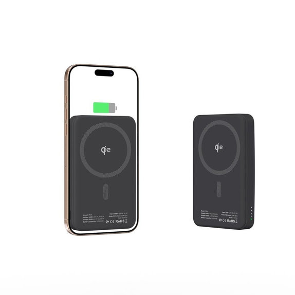 Powerbank PB24 Lifemag Qi2 MagSafe 10000mAh, crna, Tech-Protect