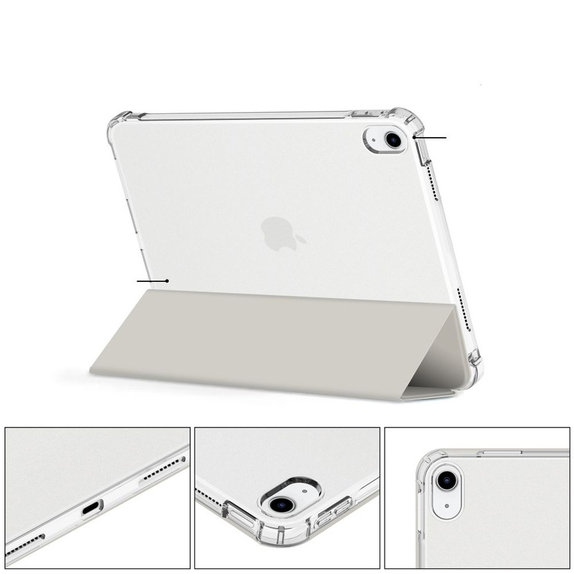 Maskica Sc Pen Hybrid za iPad 10.9" 10 / 2022 / 11" 11 / 2025, Crystal Silver, Tech-Protect